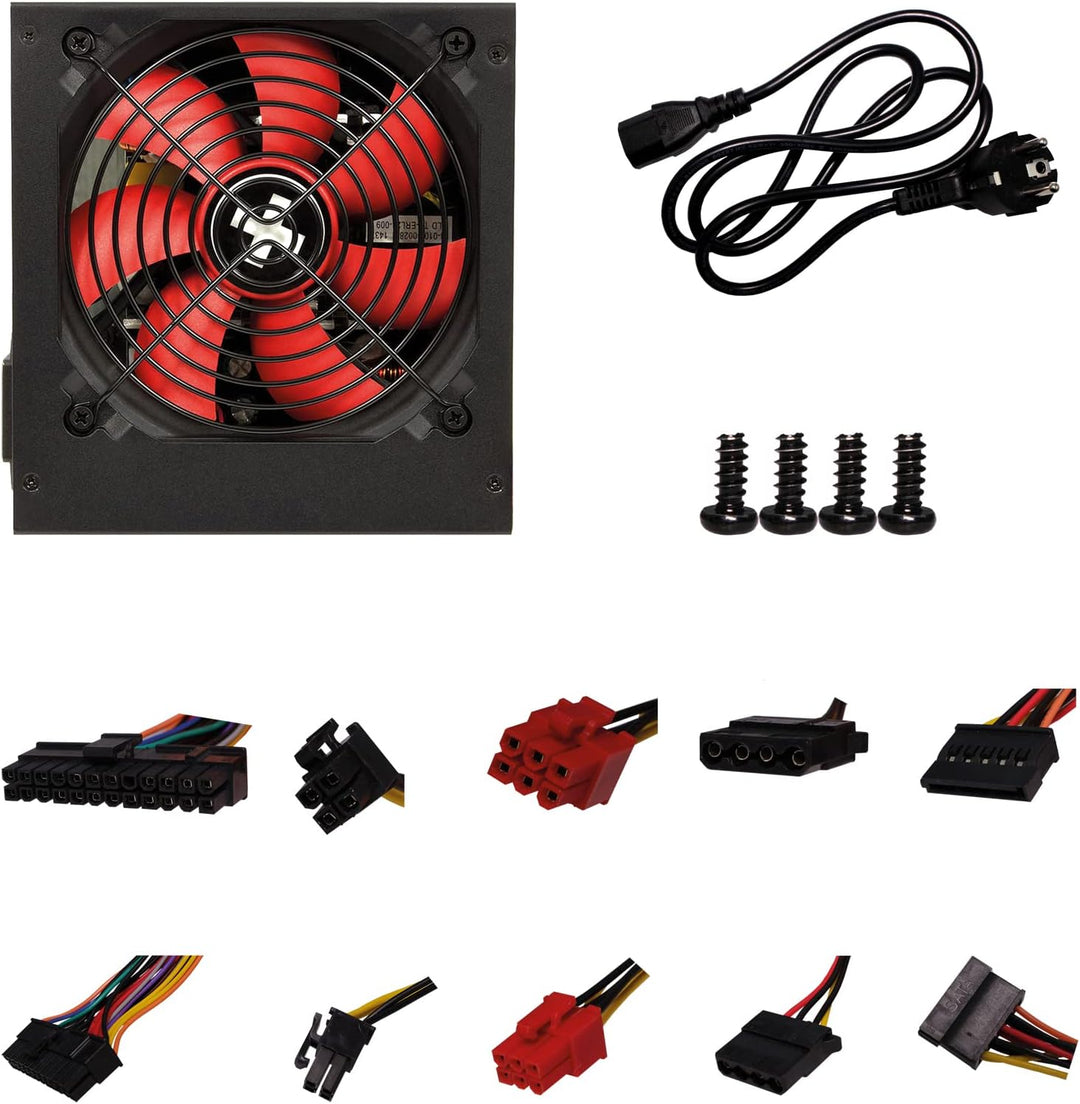 Xilence XP400R6 ATX PC Netzteil, 400W Peak Power, 1x 20+4PIN, 1x CPU 4PIN, 1x PCI-E 6PIN, 1x HDD, 3x
