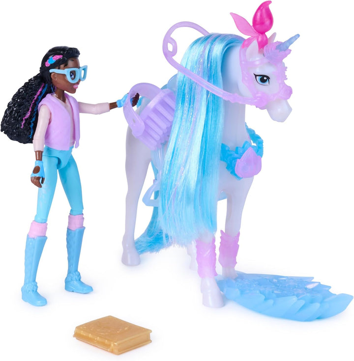 Unicorn Academy - Glacier’s Gemstone-Abenteuer mit Layla, ca. 12 cm Originalfiguren zur Netflix Seri