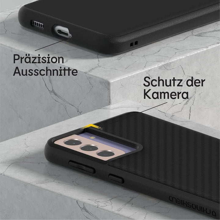 RhinoShield Case kompatibel mit [Samsung Galaxy S21+] | SolidSuit - Stossdämpfende & schlanke Schutz