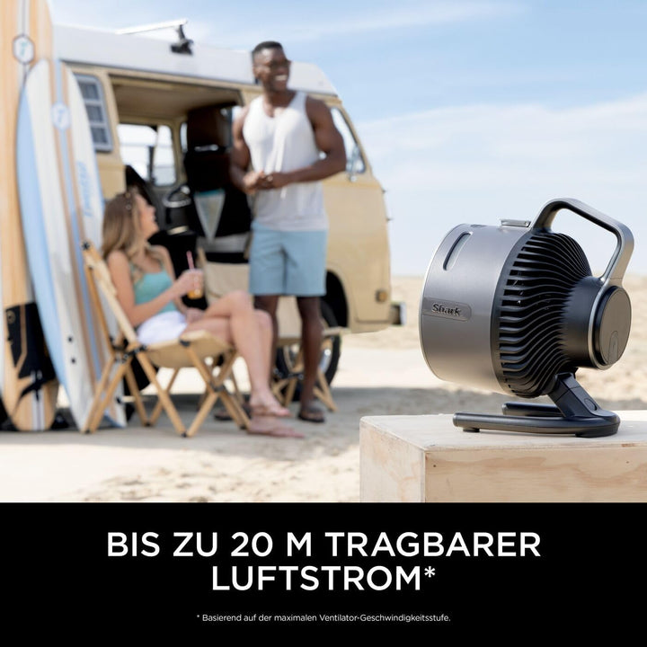Shark FlexBreeze HydroGo – Leistungsstarker Nebelventilator, Kühlung im Innen- und Aussenbereich, Le