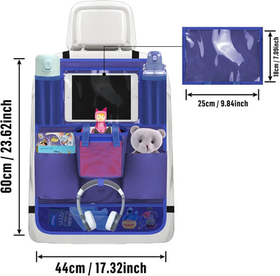 Annmore Auto Organizer mit Tasche für Toniebox Starterset, Rückenlehnenschutz Auto Kinder mit Halter