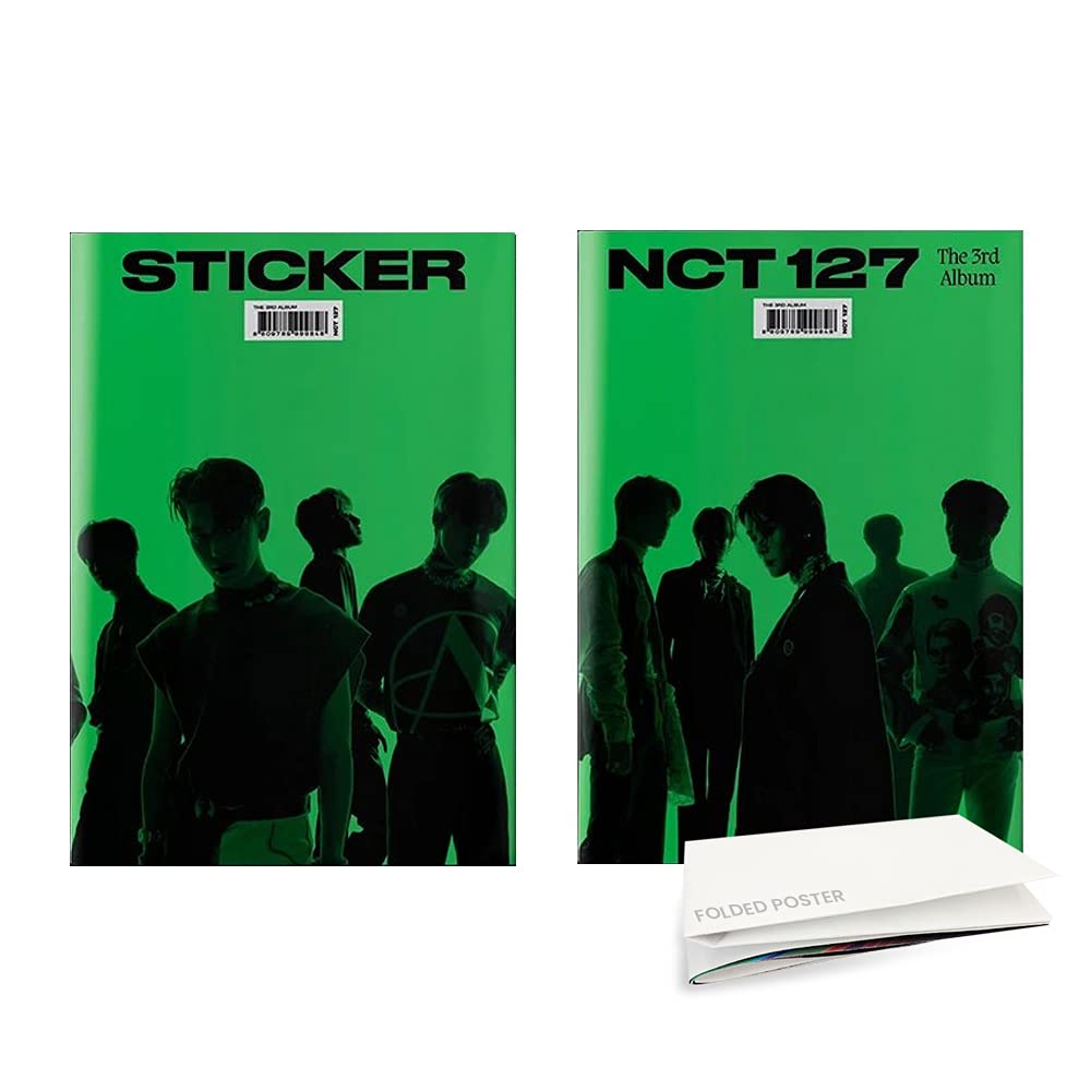 NCT 127 STICKER STICKY version 3rd Album [Random Cover] (Folded Poster)