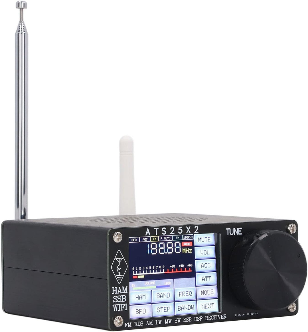 Oumefar Full Band Radio Receiver DSP Shortwave Multi Modes mit Spectrum Scanning ATS25X2 FM LW Porta