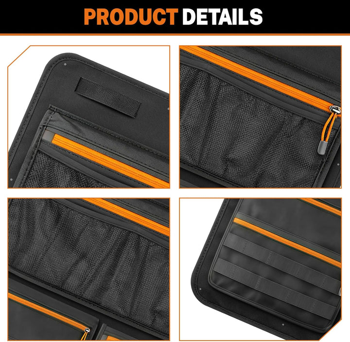 RASHION 2pcs Scheunentür Lagerorganisator kompatibel mit VW T5 T6 hintere Scheunentürstaschen Arbeit