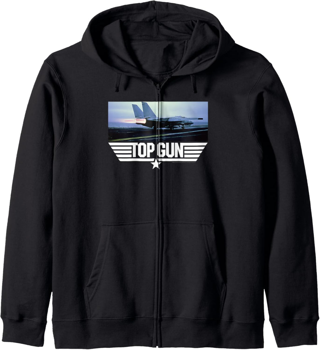 Top Gun Danger Zone Screen Clip Logo Kapuzenjacke