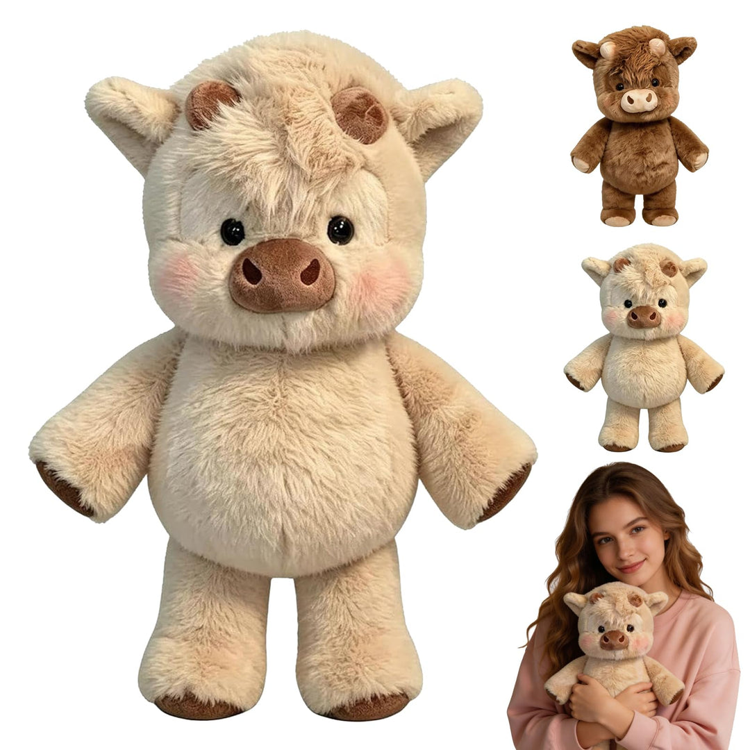 Running Cow Plush 45cm, Niedlich Wildschwein Stofftier, Laufendes Kuscheltier, Running plushies, Kuh