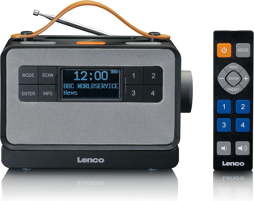Lenco PDR-065 Demenz und Alzheimers tragbares DAB+ Radio - Bluetooth - FM Radio - einfacher und norm