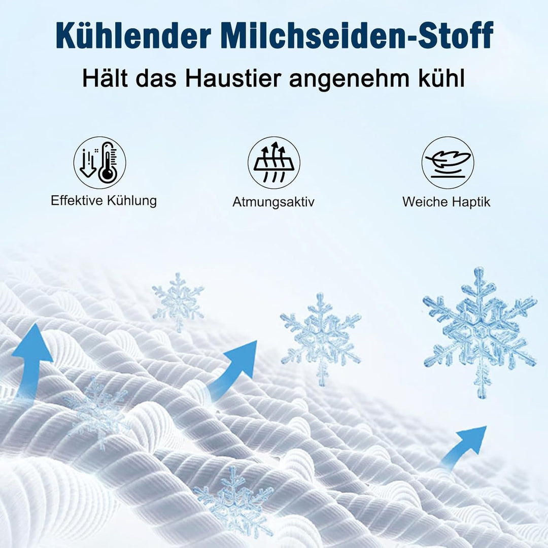 SZEE Fischformen Kühlmatte für Katzen/Kleine Hunde, Einzigartig Selbst Kühlenden Katzenmatte im Somm
