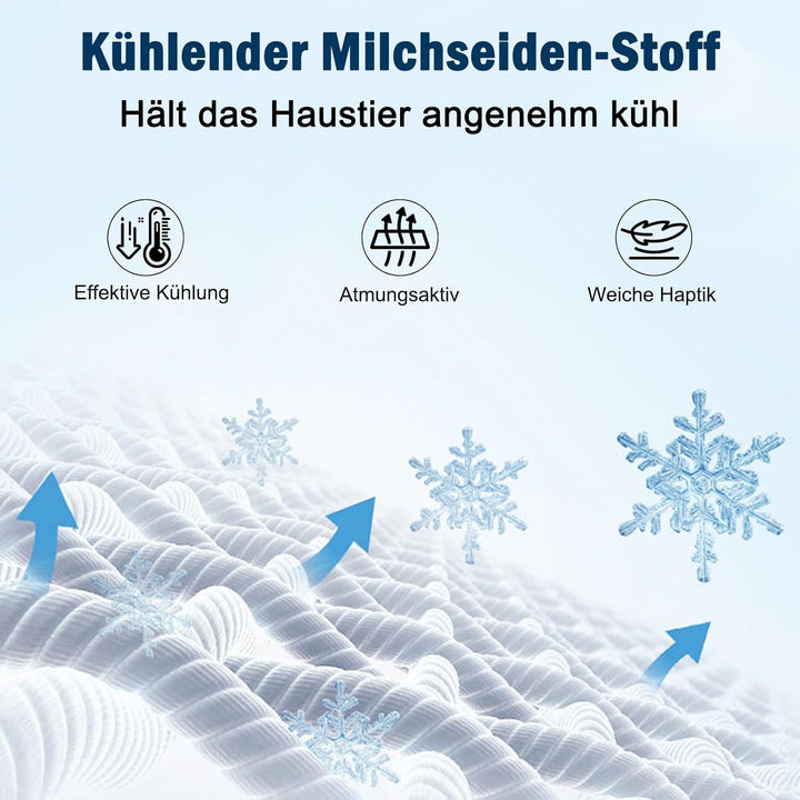 SZEE Fischformen Kühlmatte für Katzen/Kleine Hunde, Einzigartig Selbst Kühlenden Katzenmatte im Somm