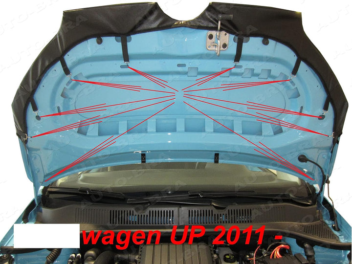 AB3-00427 Auto Bra kompatibel mit VW Volkswagen UP Bj. seit 2011 Haubenbra Steinschlagschutz Tuning