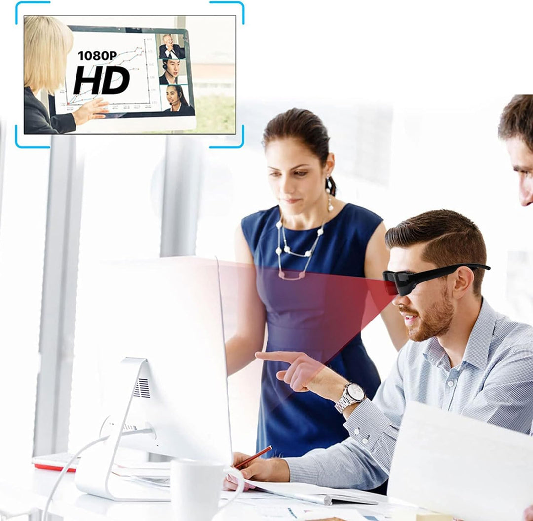 Kamera-Sonnenbrille, 1080P HD mit Anti-Shake- und Weitwinkelobjektiv-Sport-Action-Brille, für Radfah