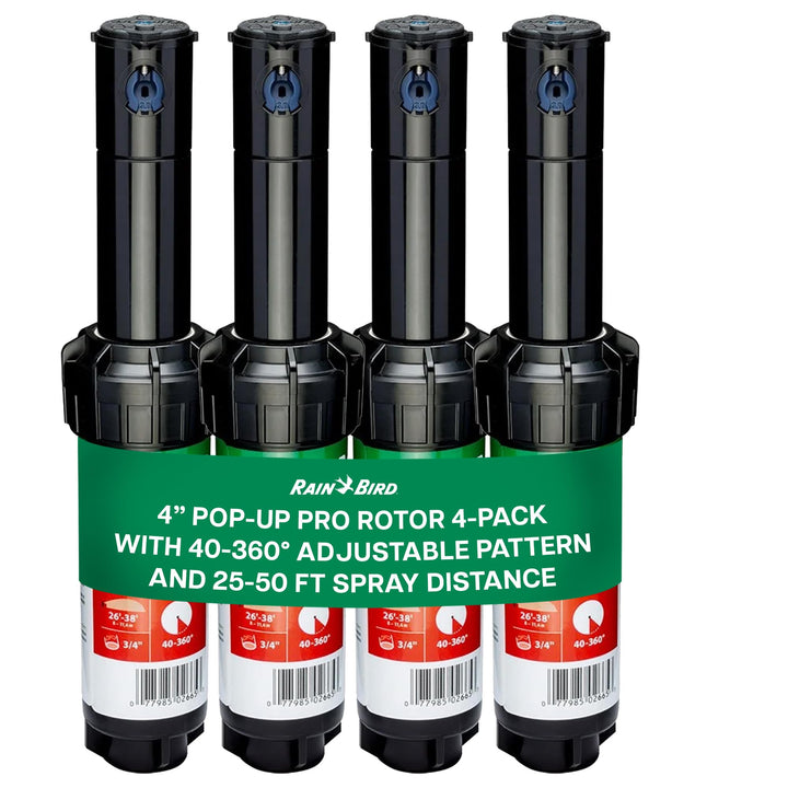Rain Bird Rotor Heads 5000 Rotorsprinklerköpfe, 4 Stück 4 inch, 4 inch