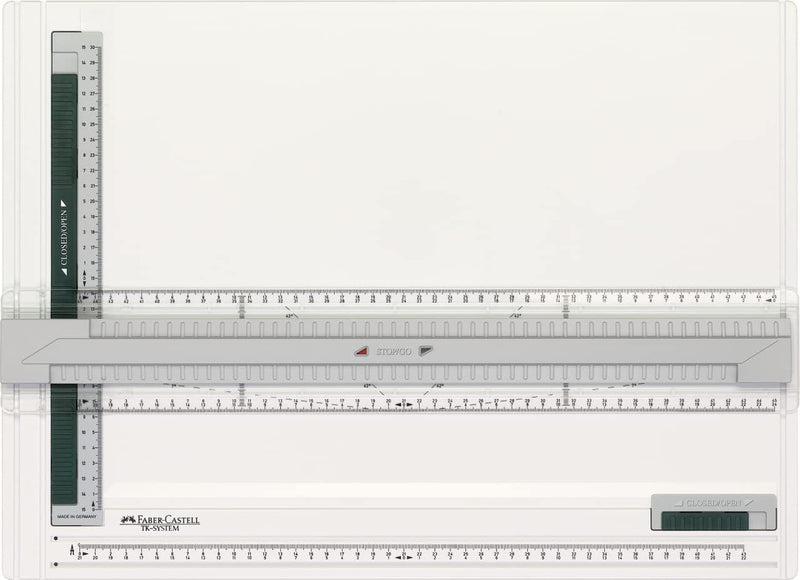 Faber-Castell 171273 - Zeichenplatte A3 TK-SYSTEM, mit Führungsnuten und