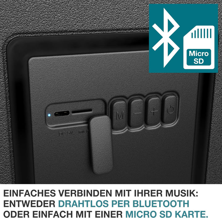 TOM 3in1 Musik Kühlbox 21l zum Kühlen, Warmhalten und Musik hören – mit Bluetooth Lautsprecher – Küh