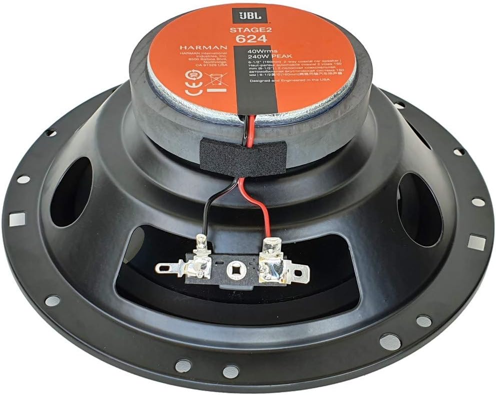 2 koaxiallautsprecher 2 Wege kompatibel mit JBL STAGE2 624 6,5" 16,50 cm 165 mm 40 watt rms 240 watt