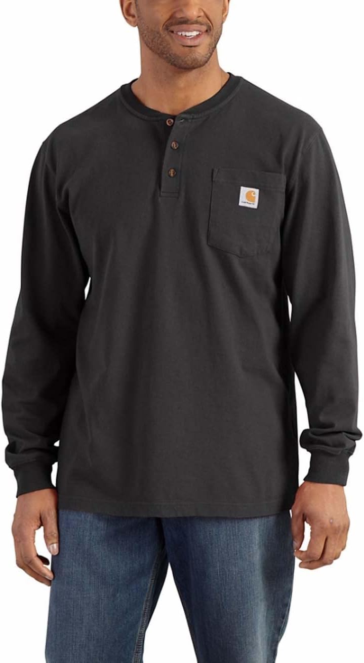 Carhartt Bekleidung K128-BLK Pocket XXL Tall Schwarz, XXL Tall Schwarz
