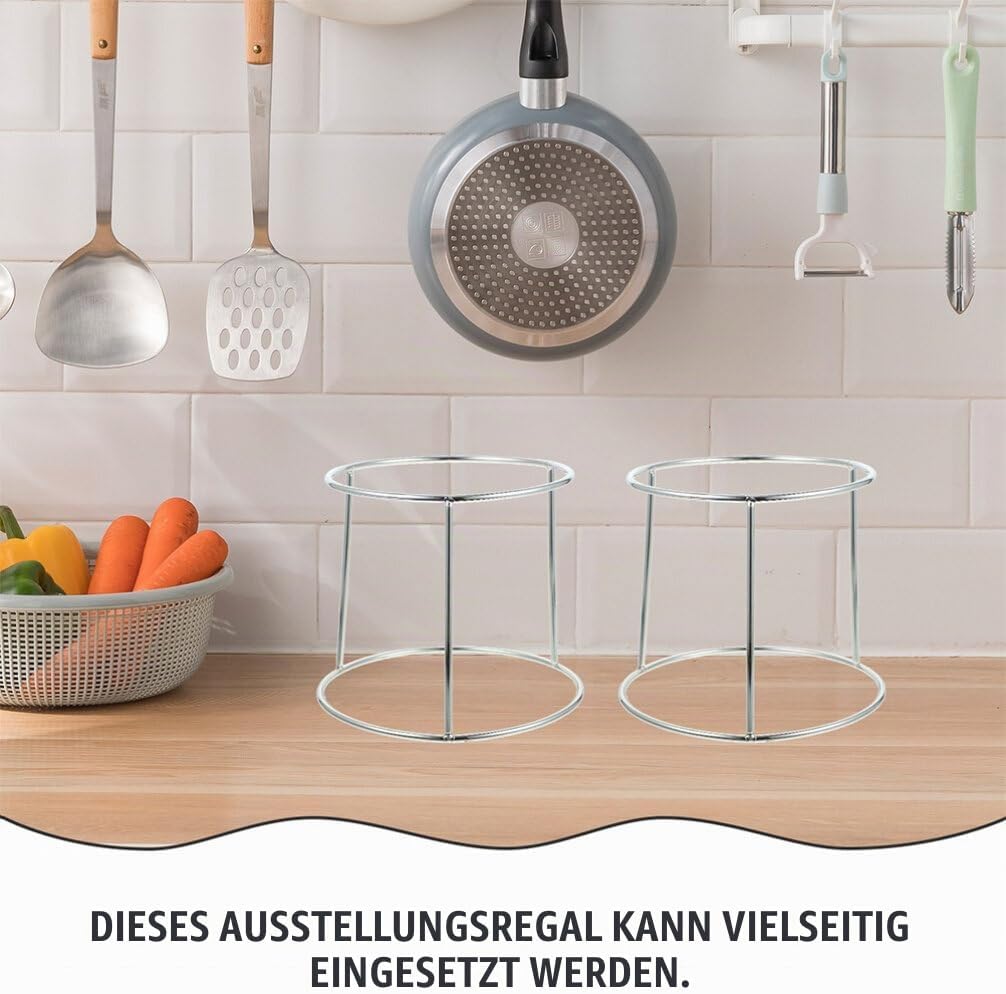 Doppel-Edelstahl Meeresfrüchte Tablettständer 2 Stück Stabiler Buffet- Und Serviergestell Für Hausha