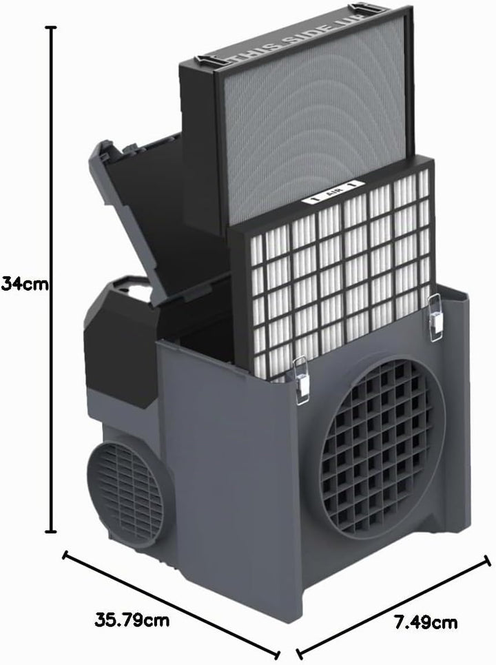 Hepa H13 Hauptfilter für Starmix Aeroxx Luftreiniger für die Baustelle - Filterfläche 2,83 m² &amp; Filt