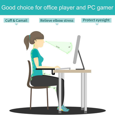 LL-COEUR Ergonomische Mausarmhalterung mit Handgelenkstütze Verstellbar Armablage Handgelenkauflage
