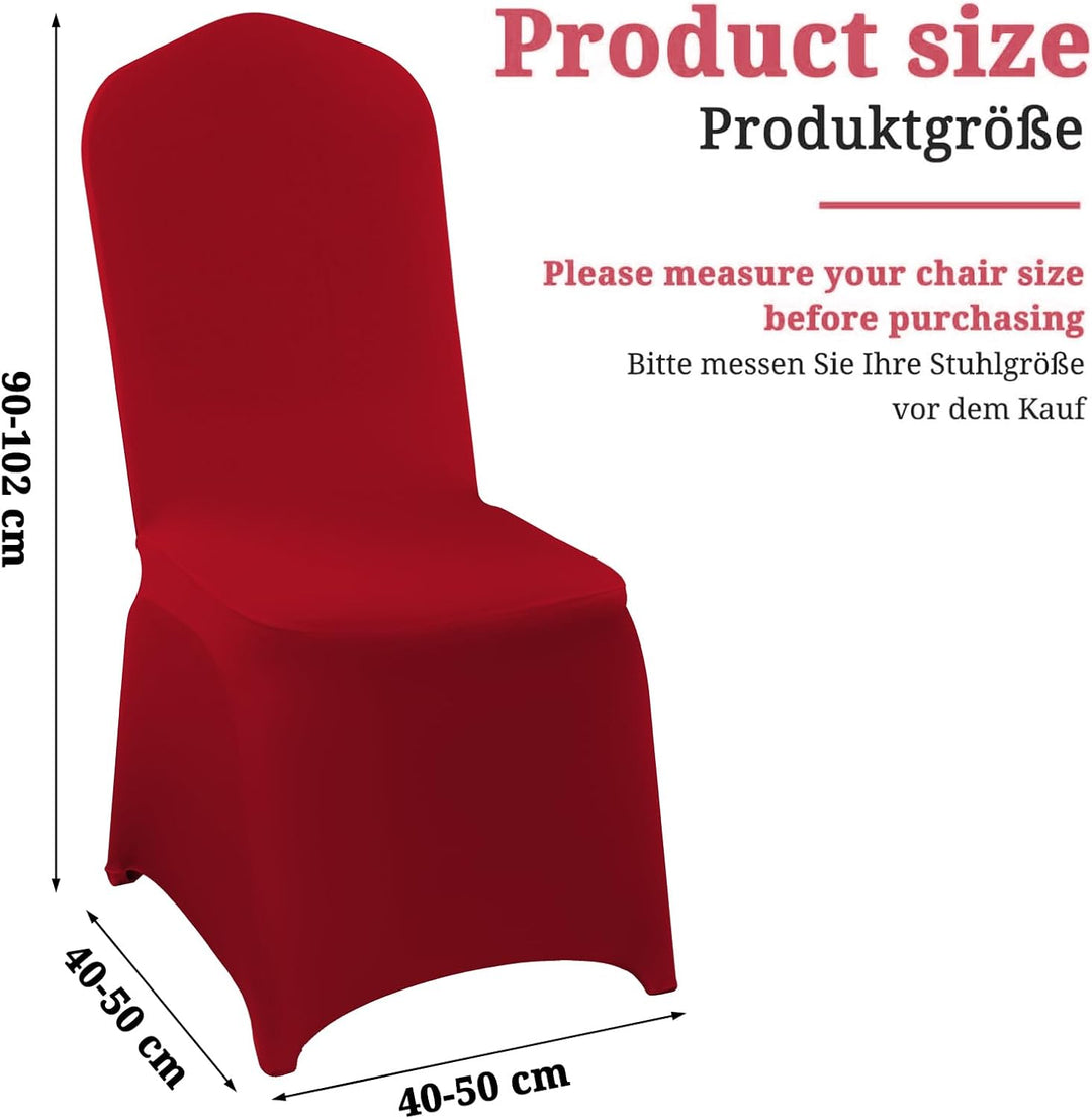 Pesonlook 20pack Burgundy Stuhl Deckungen Essstuhl Sitzplätze Abdeckungen Spandex Stuhl Cover für Wo
