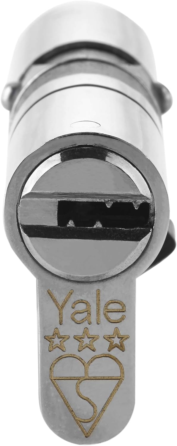 Yale B-YS3-4545N Platinum 3 Star Euro-Doppelzylinder mit 3 Sternen, rutschfest, hohe Sicherheit, (90
