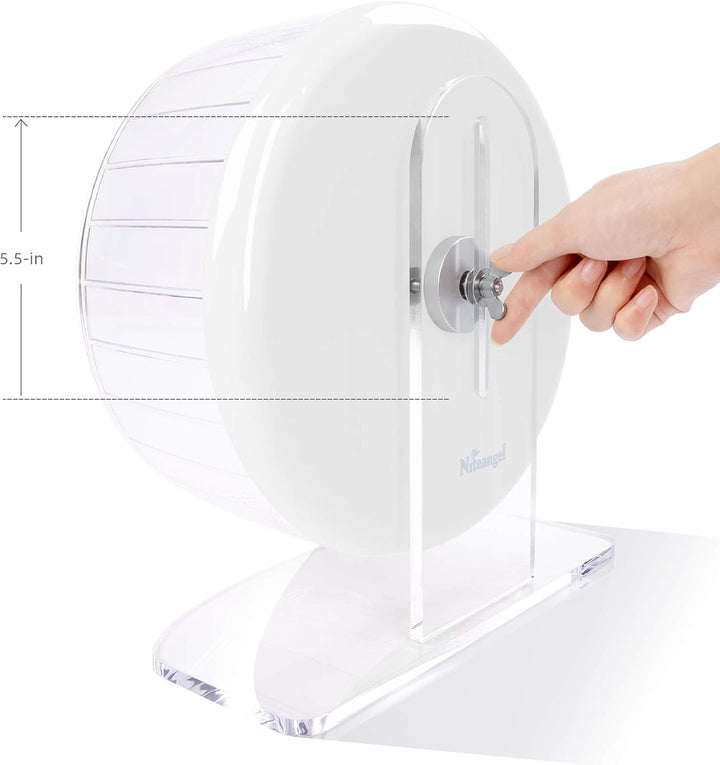 Niteangel Super-leise Hamsterräder - Leise Spinner-Hamsterräder mit verstellbarem Ständer für Zwergh