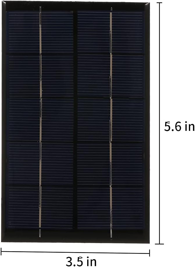 2.5W / 5V tragbares Solar-Ladegerät mit USB-Anschluss monokristallines Silikon kompaktes Solarpanel-