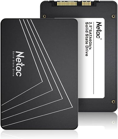 Netac SSD 2TB, SSD Festplatte Intern Sata 3.0 2,5 Zoll für Laptop, PC, Desktop, PS5 (N530S, Schwarz,