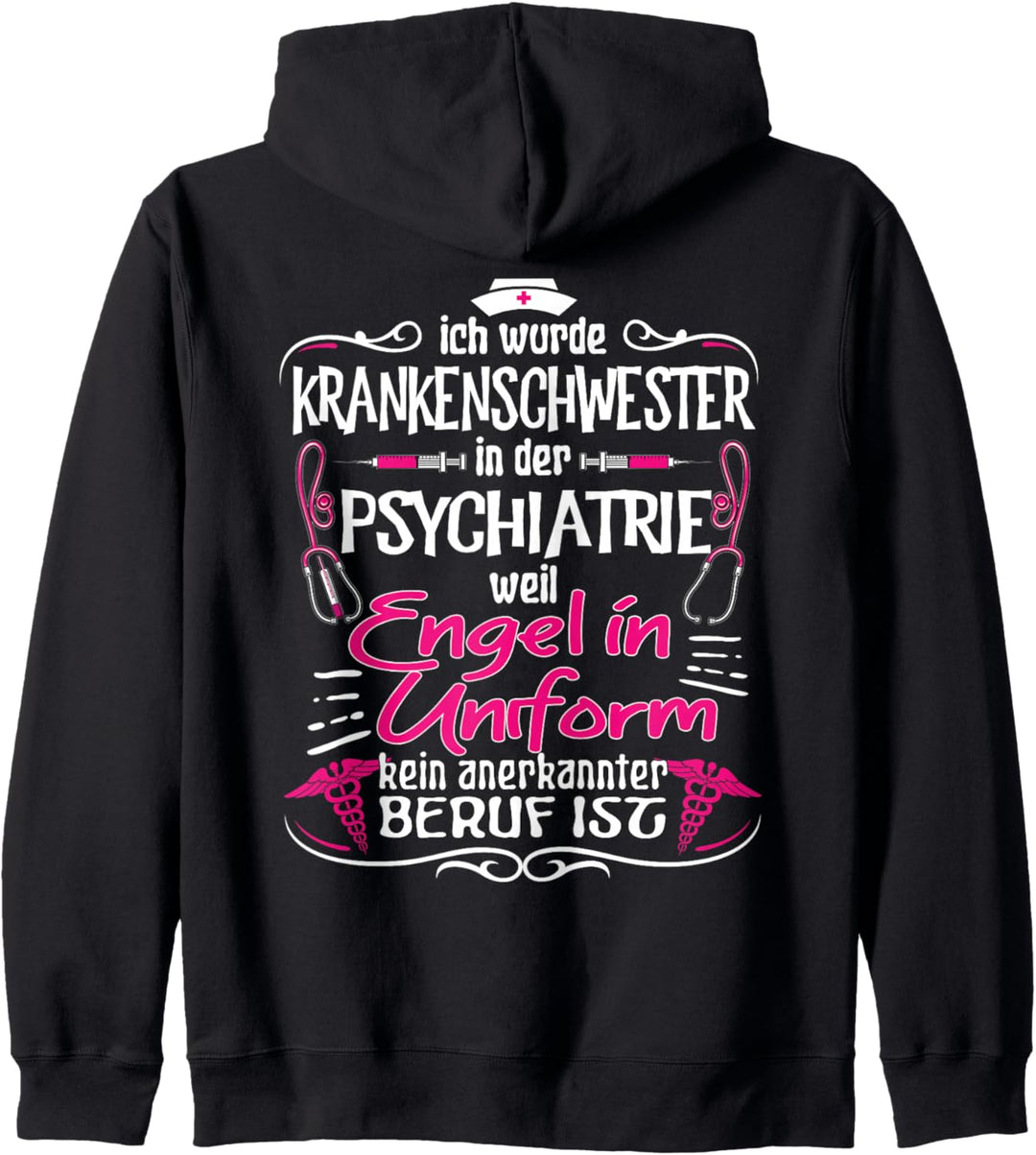 Krankenschwester Psychiatrie Krankenpflegerin Kapuzenjacke