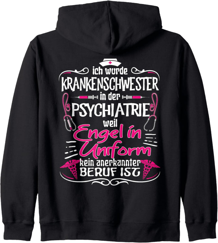 Krankenschwester Psychiatrie Krankenpflegerin Kapuzenjacke