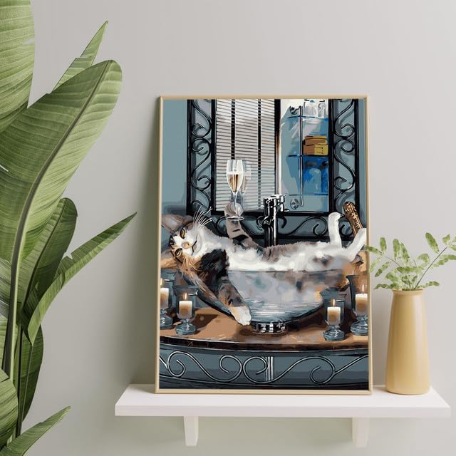 Oh Art! Malen Nach Zahlen Erwachsene Set Mit 3 Pinseln Acrylfarben Und Leinwand Gespannt Auf Holzrah