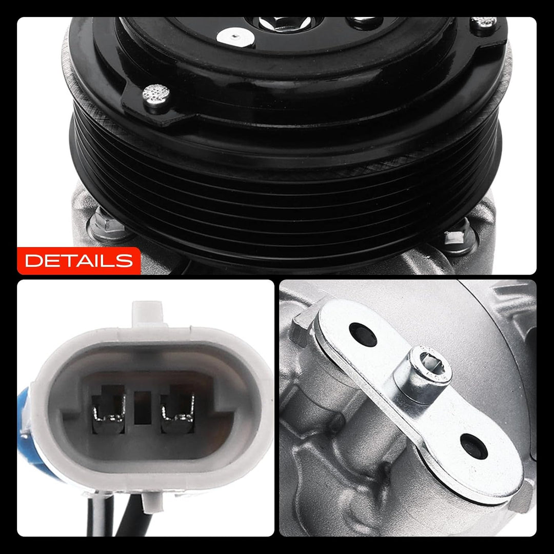 Frankberg 1x Klimakompressor Klimaanlage Kompatibel mit Astra G Cabriolet F67 2.2L 2002-2005 Astra G