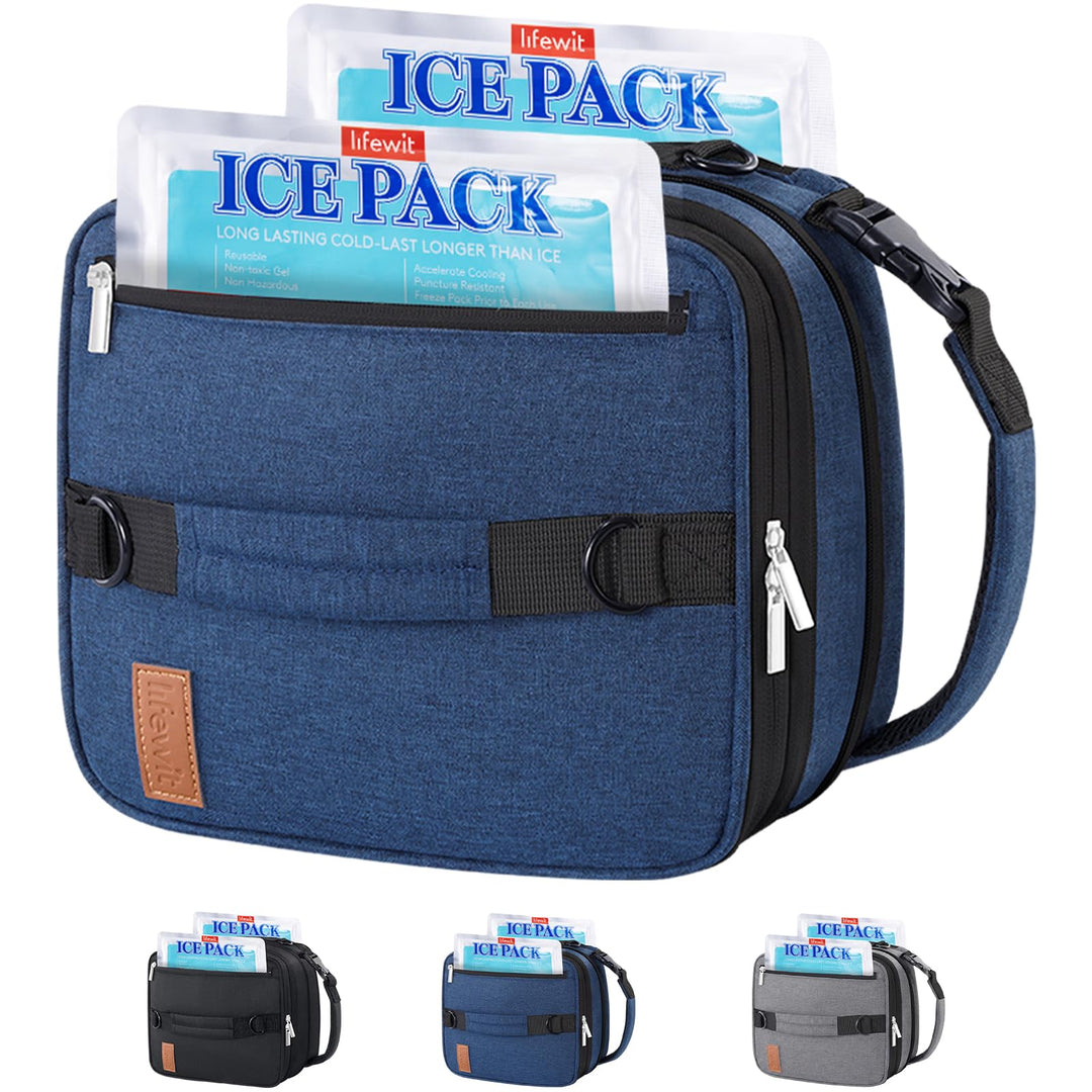 Lifewit Erweiterbare Lunchtasche 8,2L, Kühltasche Klein, Lunch Bag 8.2L Blau, 8.2L Blau