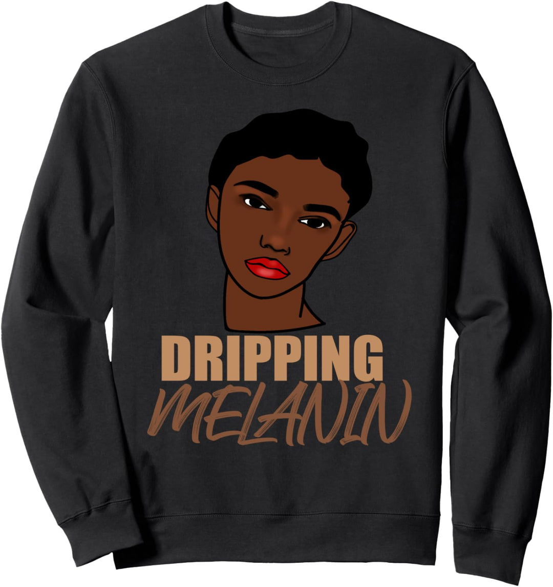 Melanin Königin Afro Black Pride Geschenk Sweatshirt