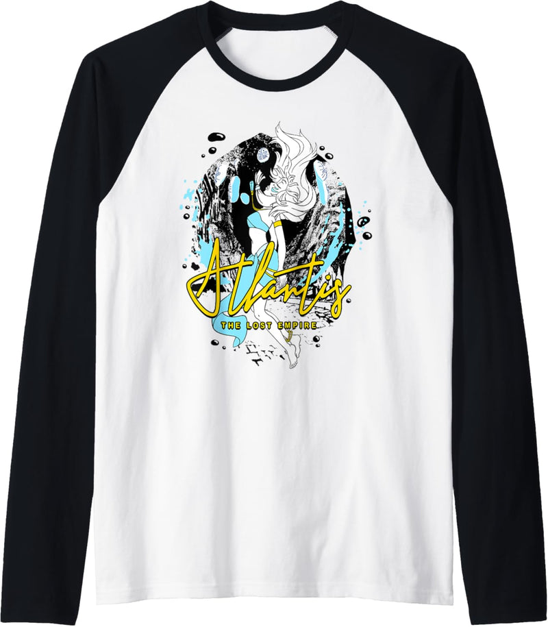 Disney Atlantis Floating Kida Watercolor Raglan