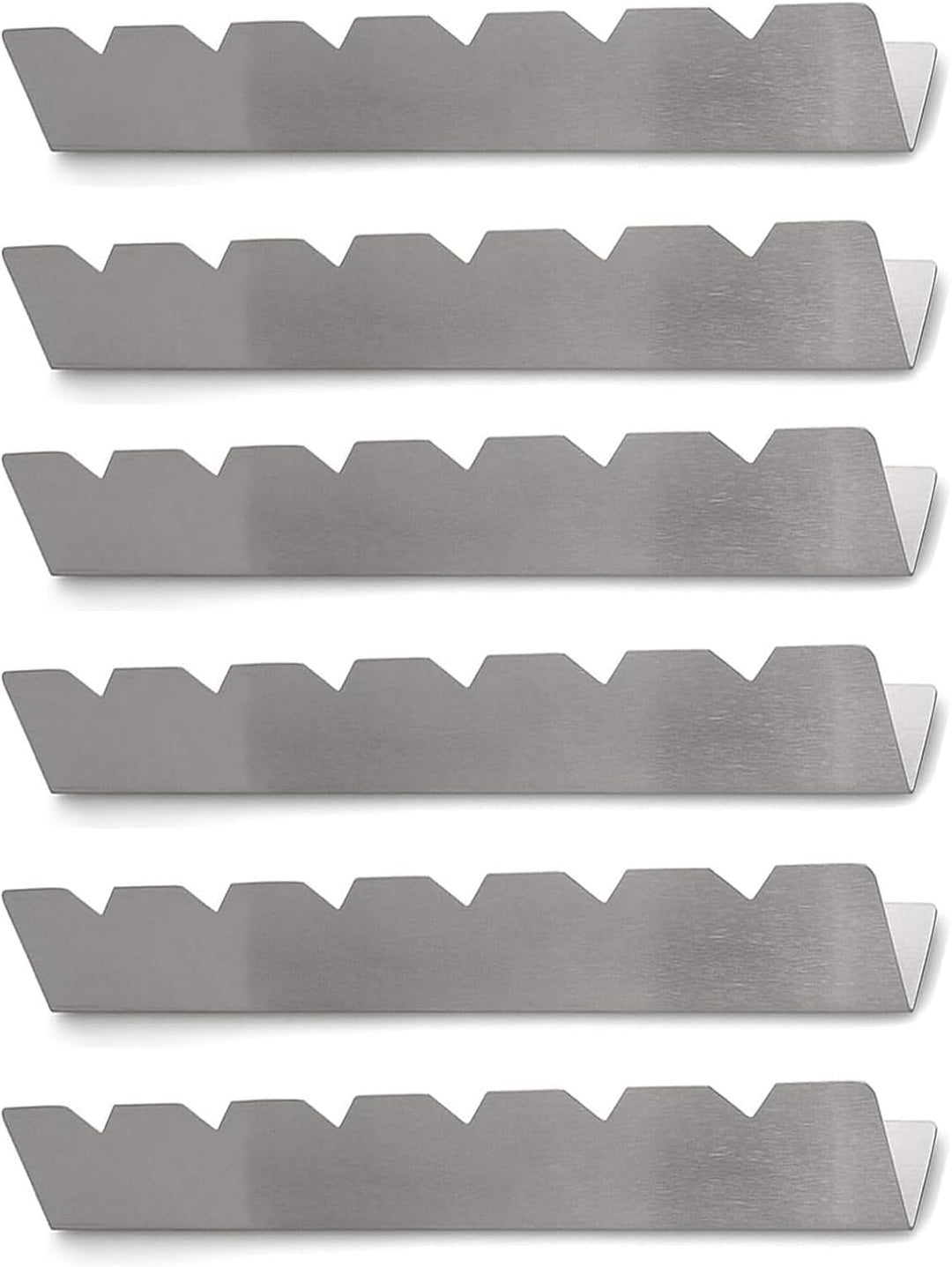Spiesse Rack 6er Set, Edelstahl Spiesse Halter mit 6 Einkerbung Kompatibel mit Holz, Bambus, Runde M
