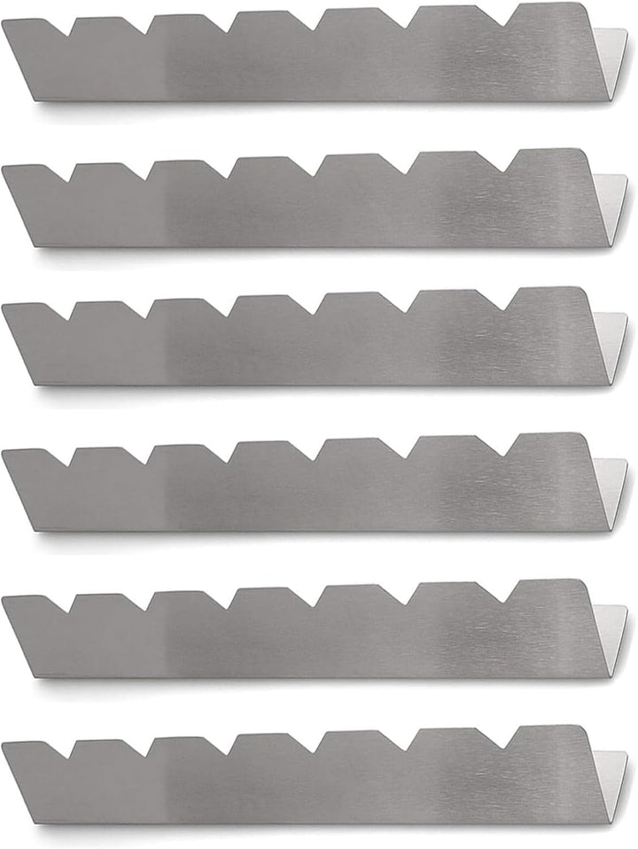 Spiesse Rack 6er Set, Edelstahl Spiesse Halter mit 6 Einkerbung Kompatibel mit Holz, Bambus, Runde M