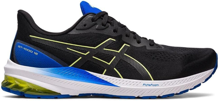 ASICS GT 1000 12 Mann Laufschuhe Blau Orange, Black Glow Yellow