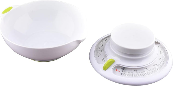 Jata Küchenwaage, Mechanische, Weiss, 2,2 kg, 200 g, Flach, Horizontal, Diät, Transparent, 1 l, Tara