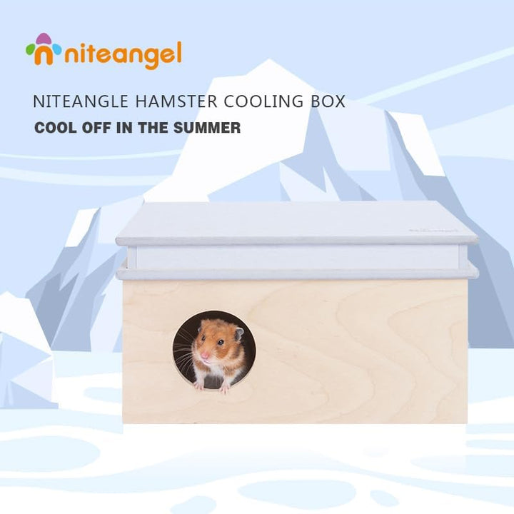 Niteangle Hamster-Kühlbox &amp; Mehrkammer-Serie Labyrinth-Eisbett für syrische Zwerghamster, Rennmäuse,