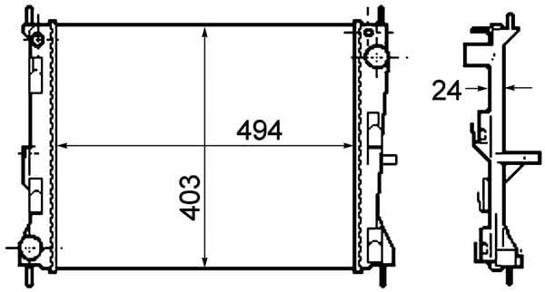 MAHLE CR 1691 000P Kühlmittelkühler BEHR PREMIUM LINE