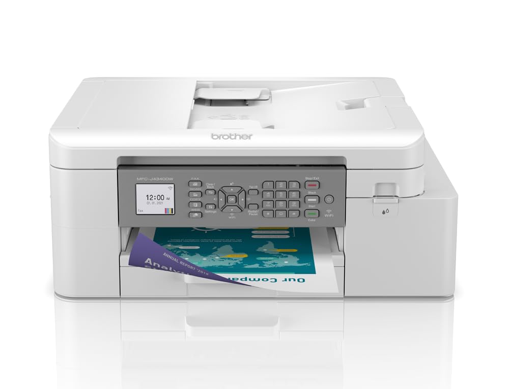 Brother MFC-J4340DW 4-in-1 Farbtintenstrahl-Multifunktionsgerät (Drucker, Scanner, Kopierer, Fax), w