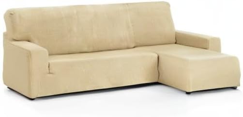 Martina Home - Sofabezug für Chaise Longue, Modell Túnez, Stoff, Beige, kurzes Eckteil rechts kurzer