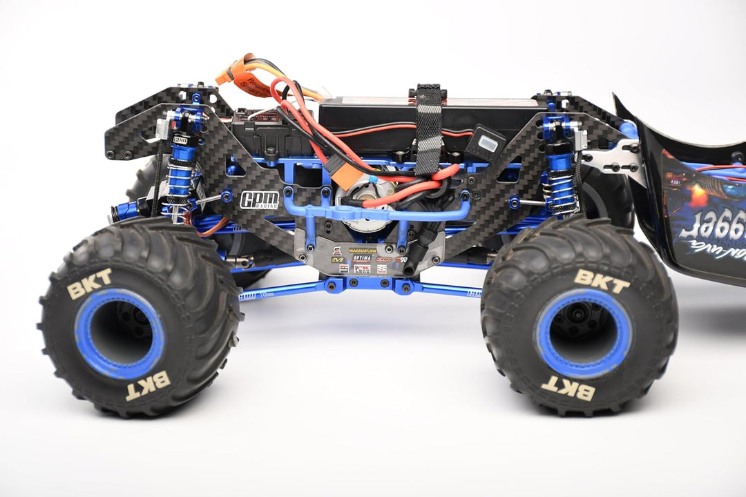 GPM Carbon Fiber Chassis Side Panels for LOSI 1/18 Mini LMT 4X4 Brushed Monster Truck RTR LOS01026 U