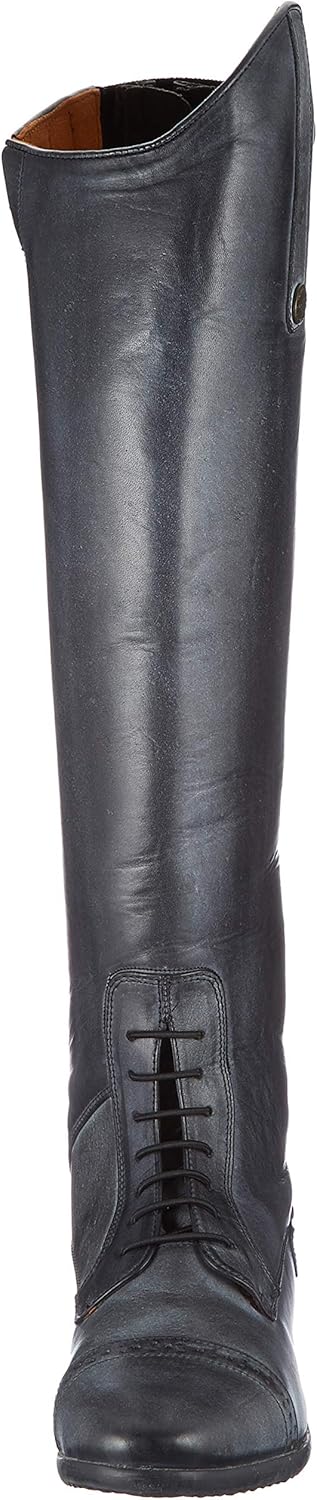 HKM Erwachsene Reitstiefel-Valencia, Langlänge/enge Weite9195 Hose, 9195 schwarz/Grau, 39, Schwarz G