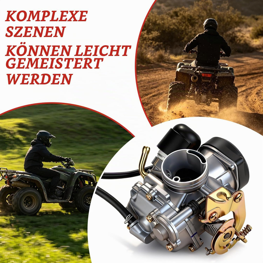 JFG RACING 26 mm CVK26 Vergaser Ersatz für ATV Scooter GY6 150 cc 200 cc 250 cc Motorrad Roller cvk2