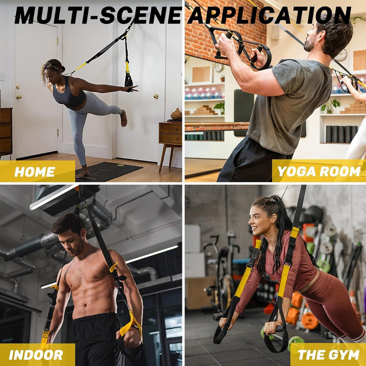 Suspension-Trainingsset, Widerstandstrainer für den ganzen Körper für alle Ebenen, für drinnen und d