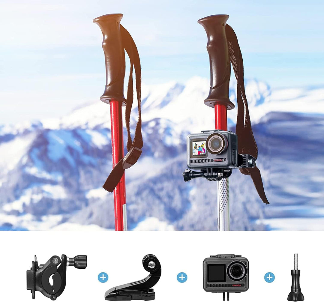 AKASO Action Cam Ski-Kit kompatibel mit EK7000/EK7000 Pro/Brave 4/Brave 4 pro/Brave 7 LE/Brave 7/Bra