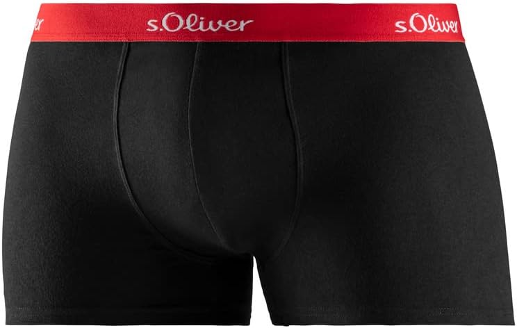 s.Oliver Pack Basic - Herren - Hip-Short/Pant - Unterwäsche, 3x Schwarz Gekontert M