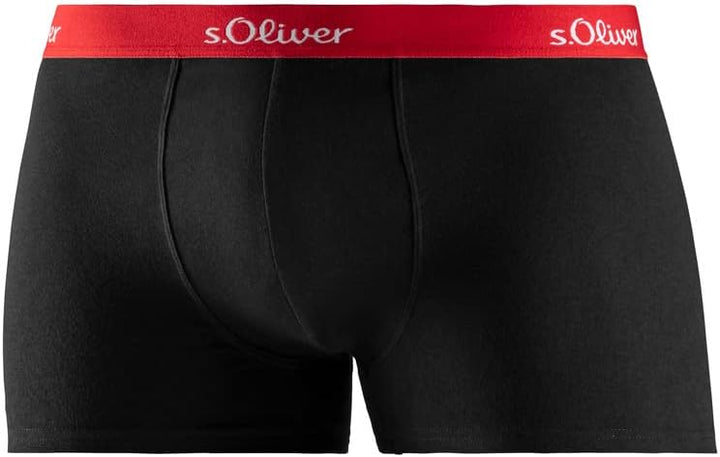 s.Oliver Pack Basic - Herren - Hip-Short/Pant - Unterwäsche, 3x Schwarz Gekontert M